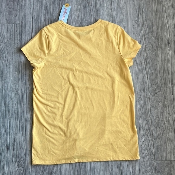 Cat & Jack Yellow TShirt Size XL 14/16 - Picture 4 of 4